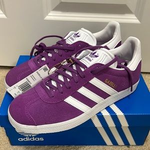 Brand new Adidas Gazelle shoes- shock purple